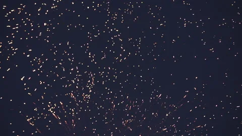 Slow motion firework explosions close up Stock Footage 165300427
