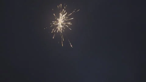 Slow motion firework explosions Stock Footage 165263328