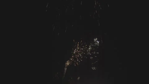 Slow motion firework explosions Stock Footage 165299431