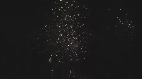 Slow Motion Firework Explosions Stock Footage 165299433