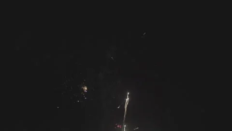 Slow motion firework explosions Stock Footage 165299597