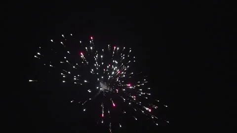 Slow motion firework explosions Stock Footage 165300166