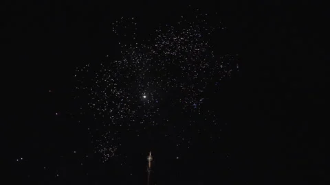 Slow motion firework explosions Video stock 165300271