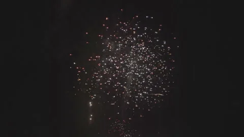 Slow motion firework explosions Stock Footage 165300327