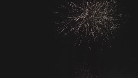 Slow motion firework explosions Stock Footage 165300366