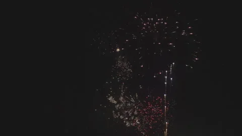 Slow motion firework explosions Stock Footage 165300451
