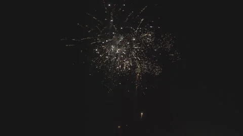 Slow motion firework explosions Stock Footage 165300946