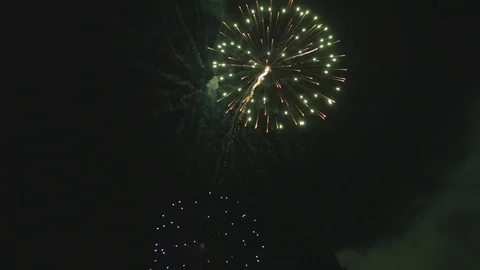 Slow Motion Firework with a long tail 動画素材 78076761