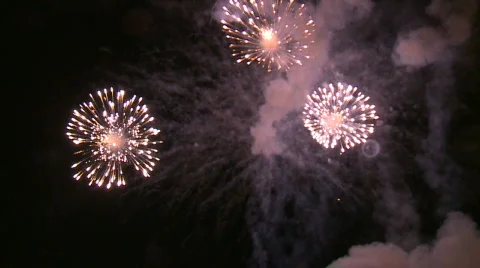 Slow motion Fireworks Video stock 474211