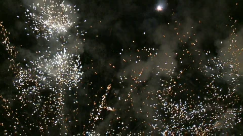 Slow motion Fireworks Video stock 474254