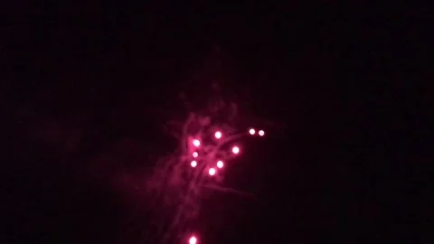 Slow Motion Fireworks Stock Footage 100493522