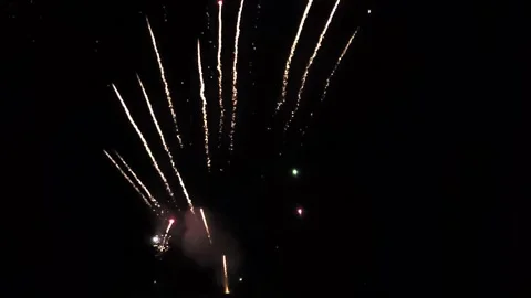 Slow motion Fireworks Stock Footage 163669148