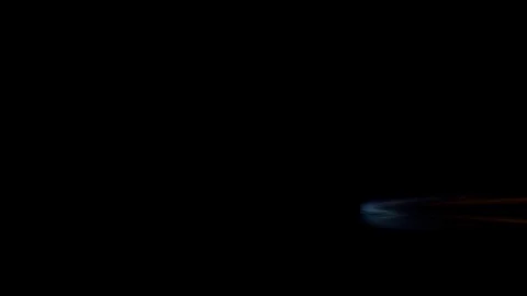 Slow motion. The flame burns on a black background. Isolated fire. Real fire 스톡 동영상 125894074