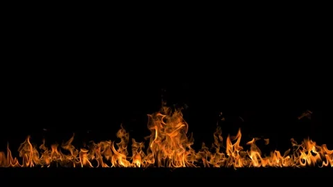Slow Motion Flame Loop Animation Variant 2 Vídeo Stock 333229516