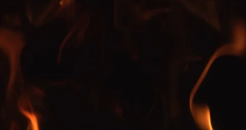 Slow motion flames burning around the edges of the frame. Subtle 4K fire Vídeo Stock 118994036
