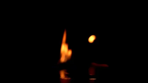 Slow motion Flames Stock Footage 94973324