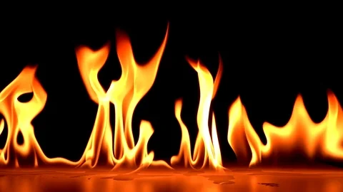 Slow motion Flames Stock Footage 94973398