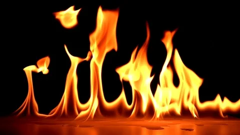 Slow motion Flames Stock Footage 94973404