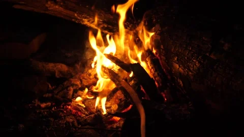 Slow-motion flames Stock-Footage 223738408