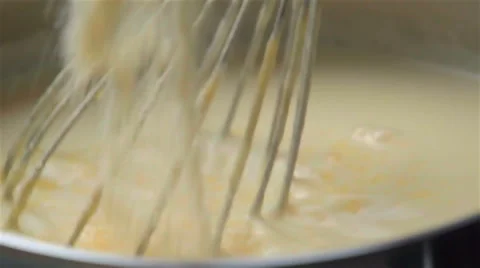 Slow motion of flan cooking Stock Footage 47079813
