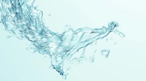 Slow motion flowing water Stock Footage