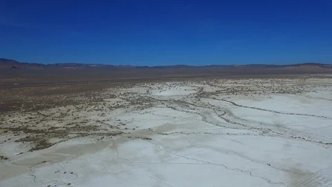 Slow Motion Flying over Salt Flats 2 50 000910 DJI_0014 Stock Footage 90065375
