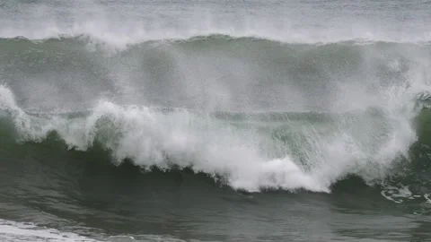 Slow Motion Footage of Ocean Waves Video stock 331574225
