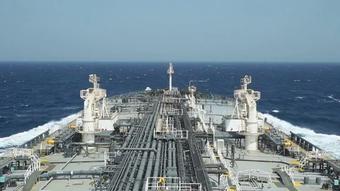 Slow motion footage of splashing wave against the ship. Stock Footage 77366225