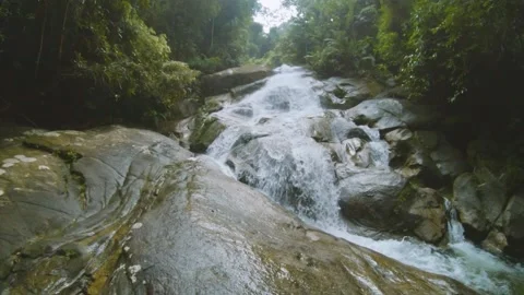 Slow motion footage of a waterfall Video stock 159859002