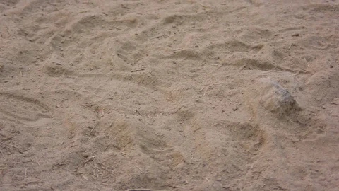 Slow Motion Footprint Stock Footage 82908324