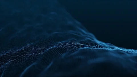 Slow Motion Formation of Particles Seamless Looping Motion Background Blue V2 Stock Footage 70772729