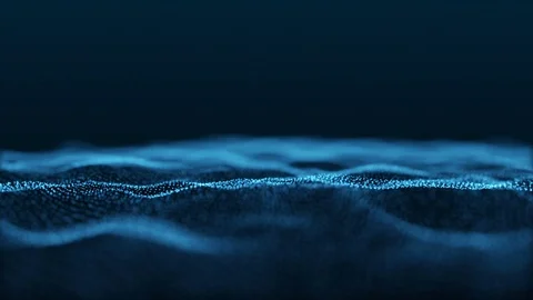 Slow Motion Formation of Particles Seamless Looping Motion Background Blue V4 Stock-Footage 70791362