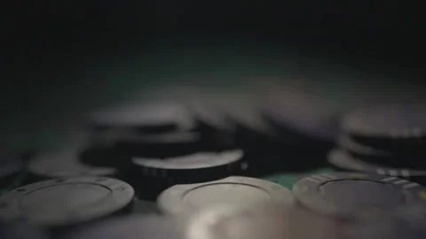 Slow motion forward tracking low angle chip pile Vídeos de archivo 335700169