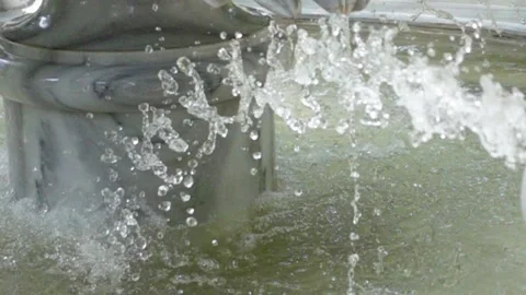 Slow Motion Fountain - Water Video stock 196630516