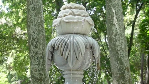 Slow Motion Fountain - Water Video stock 196631453