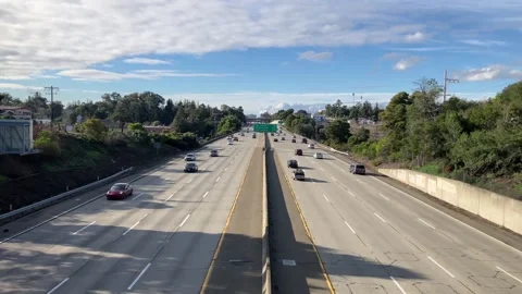 Slow Motion Freeway Shot, California, September 20, 2026 Stock Footage 337907942