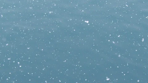 Slow motion of fresh big chunks of snow falling down to ground in mountains Stock Footage 129107883
