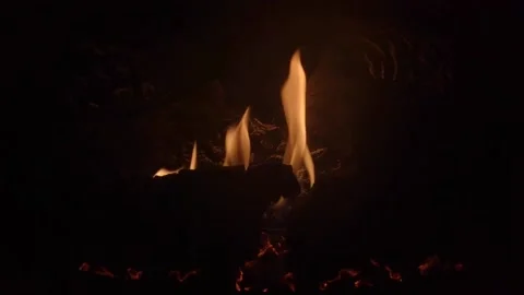 Slow motion gas fire Stock Footage