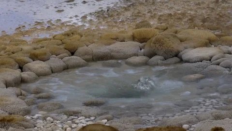Slow Motion Geyser Eruption Stock Footage 76951473