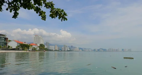 Slow motion gimbal through the quant streets of Georgetown in Penang, Malaysia. Stock Footage 115064583
