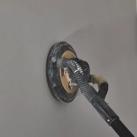 Slow Motion Giraffe Sander Smoothing Wall Editorial Stock Footage 331537047