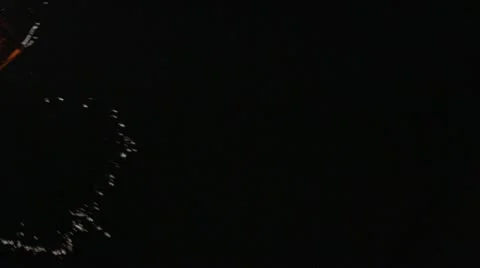 Slow Motion Glass Bottle Spinning Flying- Cointreau Stock Footage
