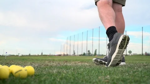 Slow motion golf practice 動画素材 91513308