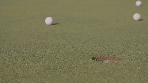 Slow Motion Golf Putt Video stock 89132196