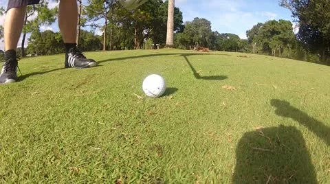 Slow Motion Golf Shot 库存影片 12048249