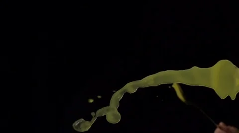 Slow motion goose grease splash Stock Footage 68962548