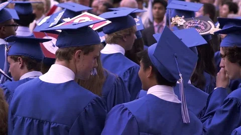 Slow Motion Graduation Scene Stock Footage 78884385