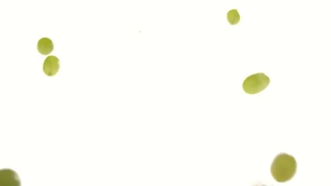 Slow motion – grapes rolling towards camera  Stock Footage 82601405