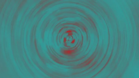 Slow Motion Green Red Circles Moving Abstract Background Video stock 100202422