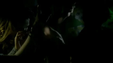 Slow motion of group of young attractive adults partying in the dance club. Stock Footage 82222461